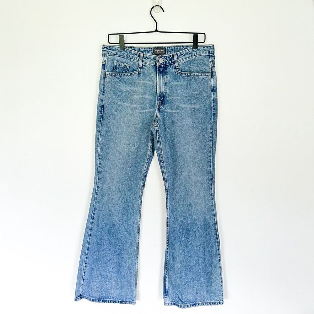 Levi’s Women’s Vintage Y2K 2000’S 527 Silver Tab Wide Flare Leg Medium Wash Jean
